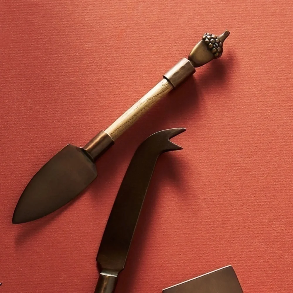 Anthropologie Set of Three Thicket Cheese Knives - Picture 4 of 6